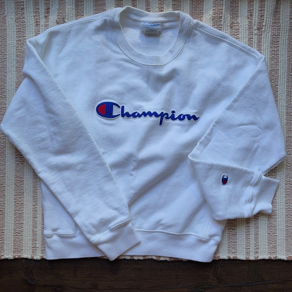 Champion White Sweatshirt
